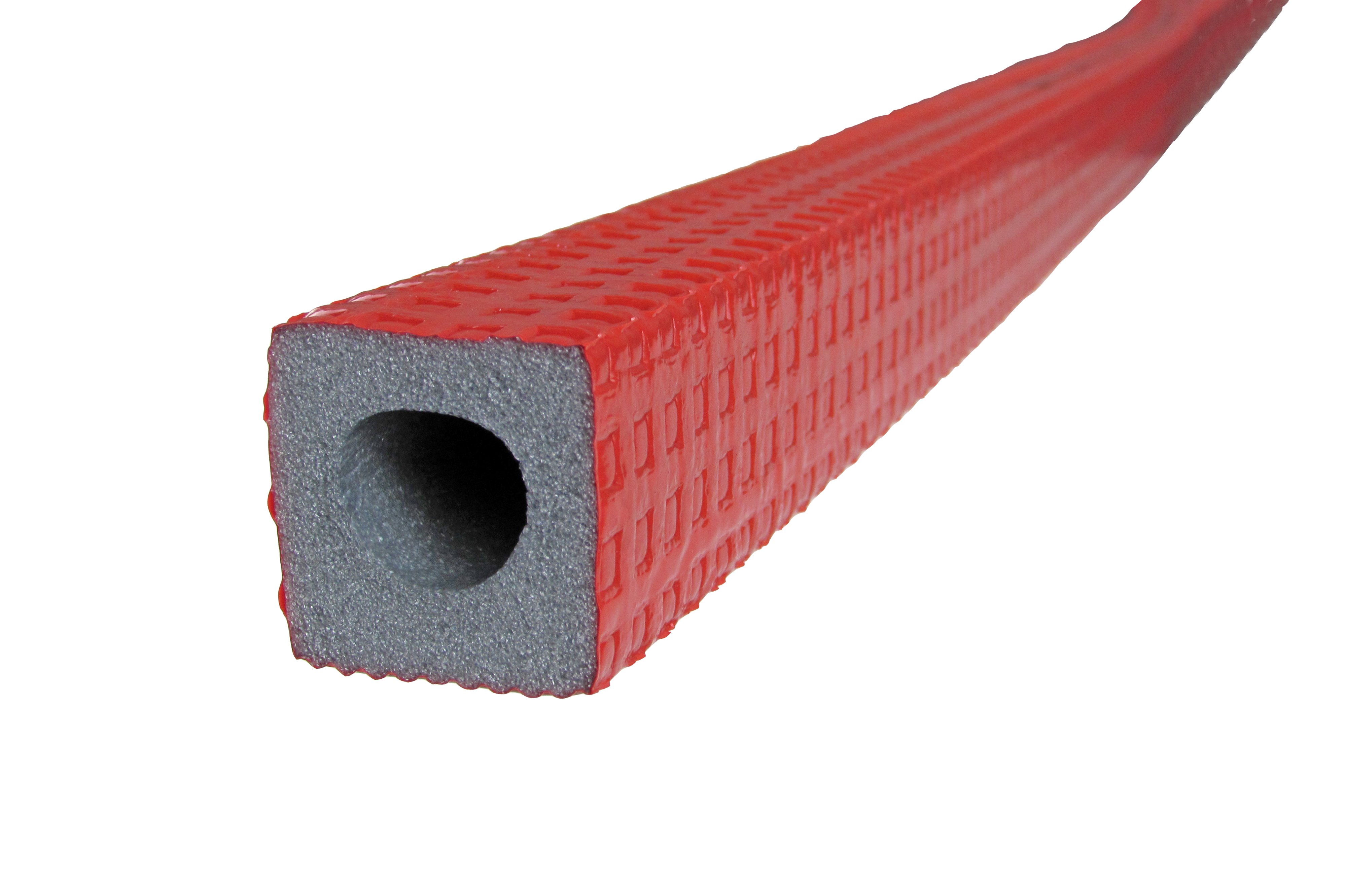 PE Rohrisolierung eckig in Rot