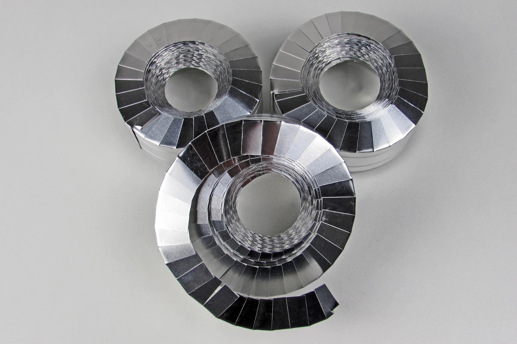 drei Endmanschetten aus Aluminium