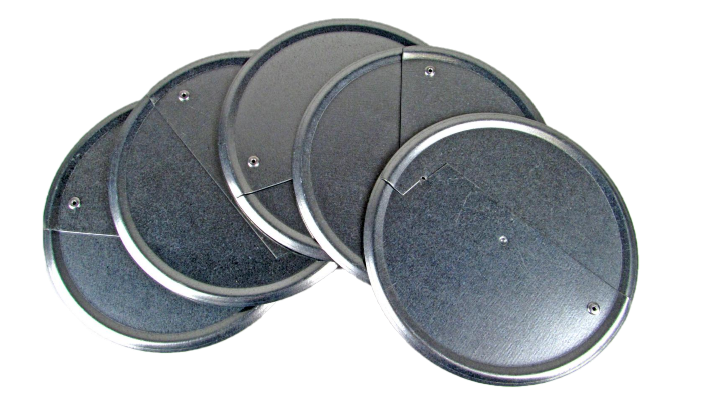 fünf Endteller verzinkt